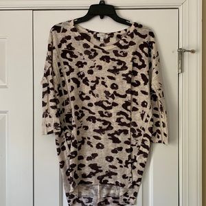 Animal print tunic